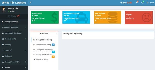 Truy cập v&agrave;o trang chủ của Hỏa Tốc Logistics