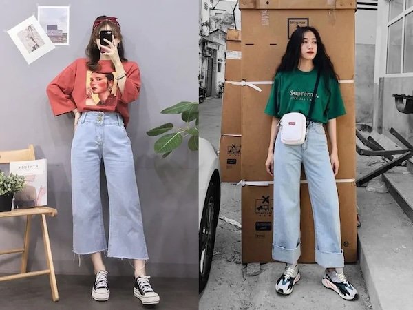 Áo oversized và quần ống rộng - phong cách đơn giản nhưng lại tinh tế