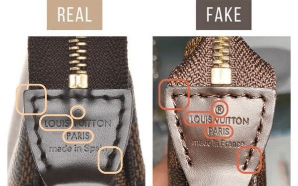 Hàng fake được gia công cẩu thả hơn, ít tỉ mỉ hơn so với hàng Authentic