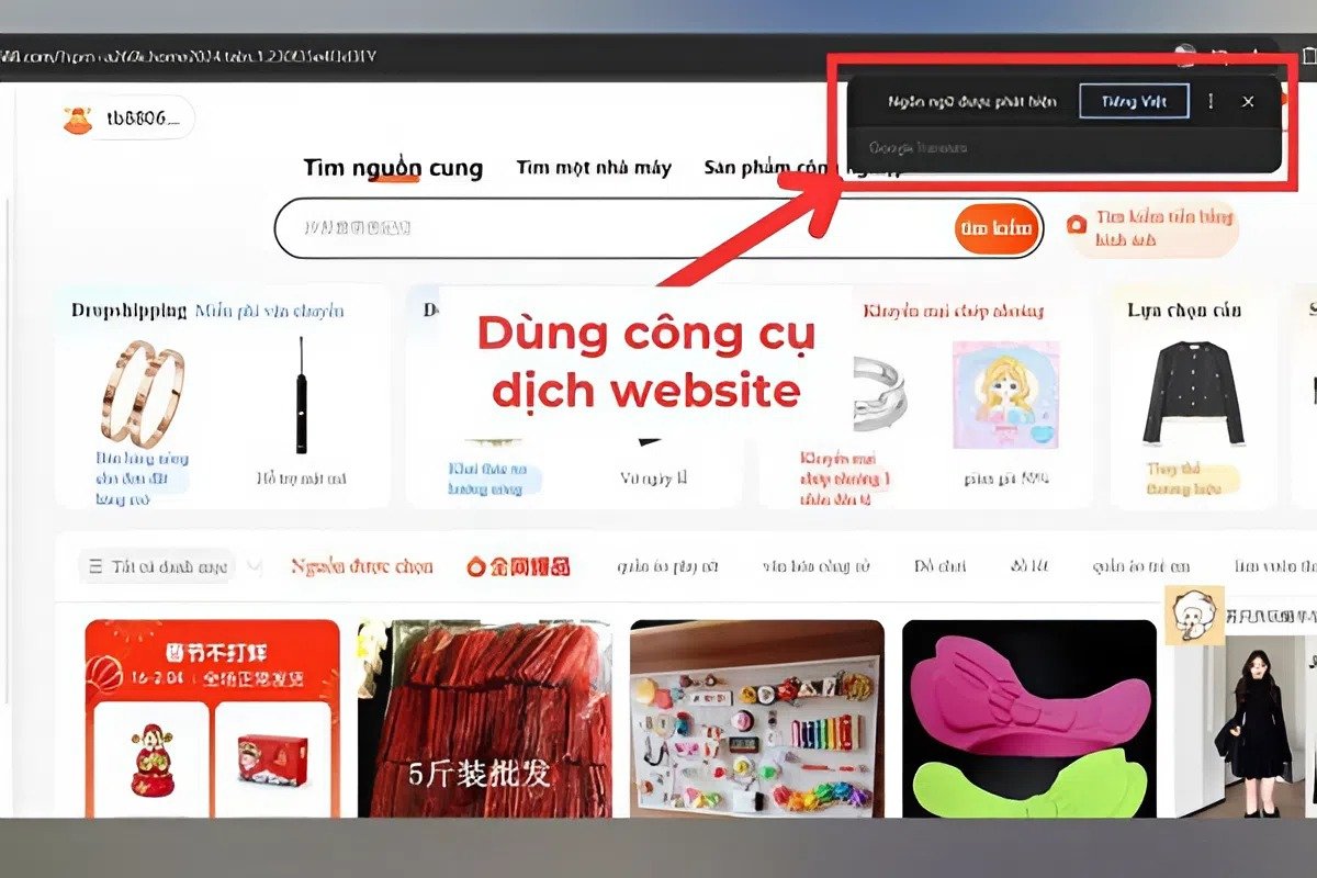Dịch t&ecirc;n sản phẩm sang tiếng Trung để t&igrave;m nh&agrave; m&aacute;y v&agrave; xưởng tr&ecirc;n 1688