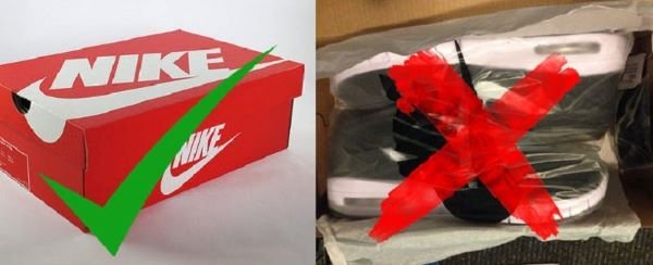 Nhìn vào chiếc hộp, bạn đã có thể phân biệt ngay giày Nike chính hãng, chất lượng từ trong ra ngoài