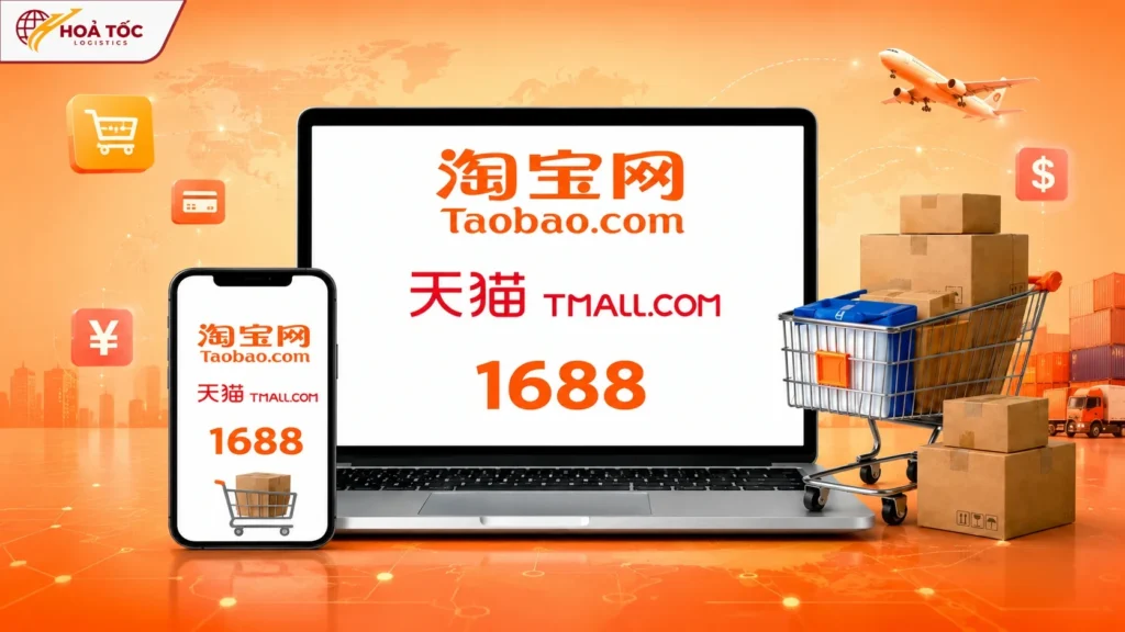Đặt hàng online qua các trang TMDT Trung Quốc