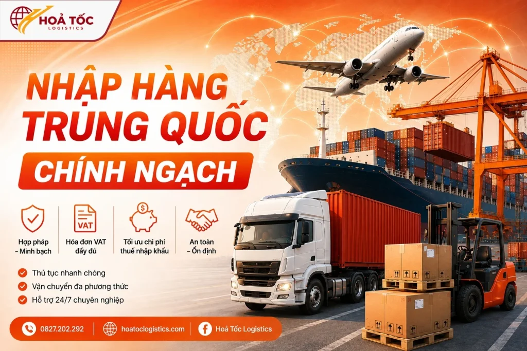 Hỏa Tốc Logistics - Công ty nhập hàng Trung Quốc chính ngạch về Việt Nam uy tín