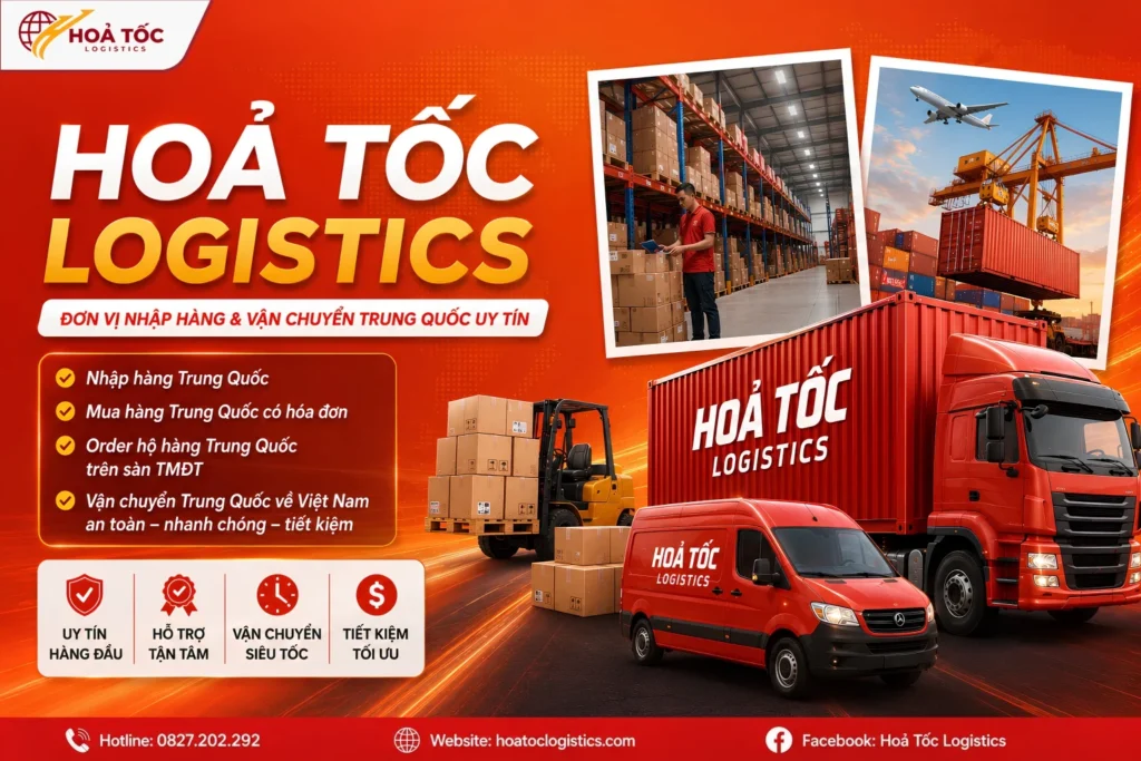 Hoả Tốc Logistics - Đơn vị nhập hàng và vận chuyển hàng Trung Quốc uy tín