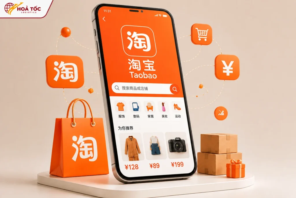 Sàn Taobao chuyên bán lẻ, đa dạng mẫu mã