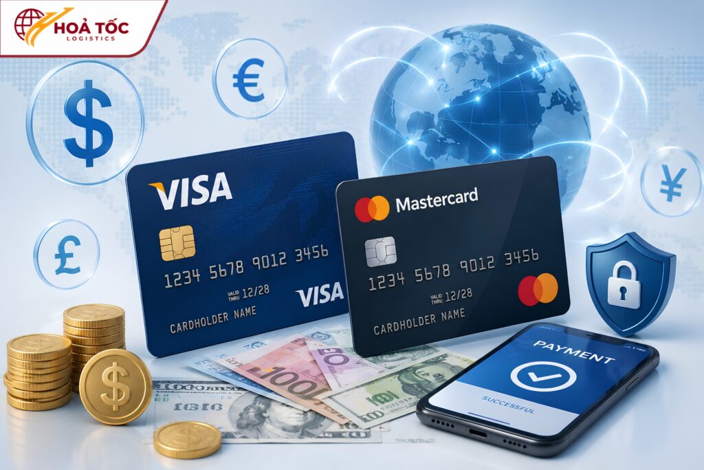 Phí thanh toán qua thẻ Visa/Master Card cao