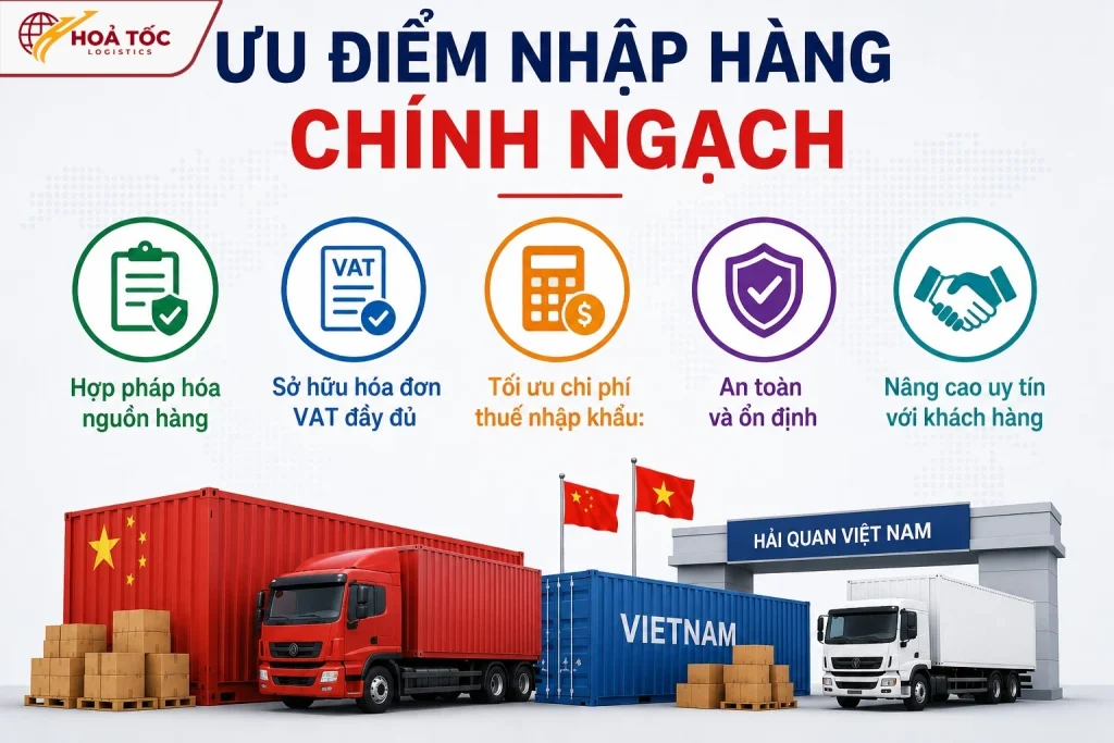 Ưu điểm khi nhập hàng Trung Quốc chính ngạch về Việt Nam