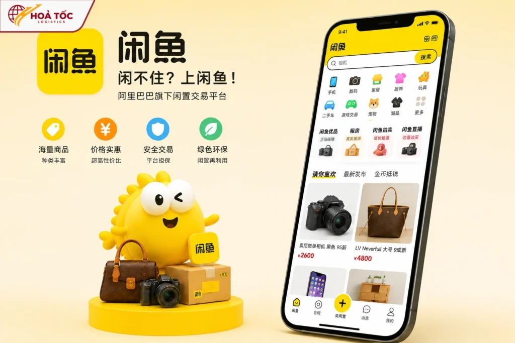 Sàn Xianyu chuyên đồ secondhand và hàng đã qua sử dụng
