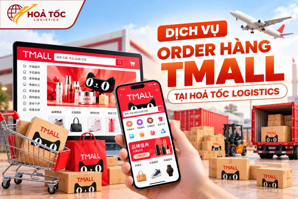 Dịch vụ order Tmall giá rẻ tại Hoả Tốc Logistics