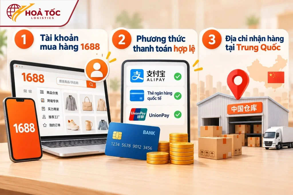 Các điểu kiện cần chuẩn bị để tự nhập hàng 1688 thành công