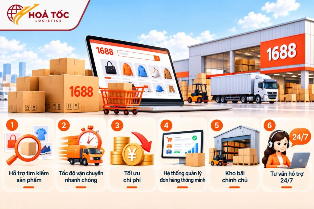 Những lợi thế khi order 1688 tại Hoả Tốc Logistics